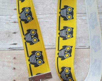 Owl Lanyard - ID badge holder, Nametag holder, Party favor, Gift, owl print, lanyard, preppy lanyard