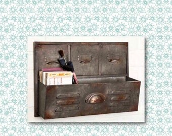Filing Cabinet Wall Caddy // Wall Caddy // Wall Pocket // Filing Cabinet // Home Decor // Garden Decor // Indoor Planter // Outdoor Planter
