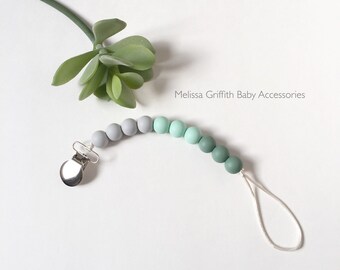 Silicone Pacifier Clip, Paci Clip, Toy Clip, Soother Clip, Binky Clip, Baby Shower Gift