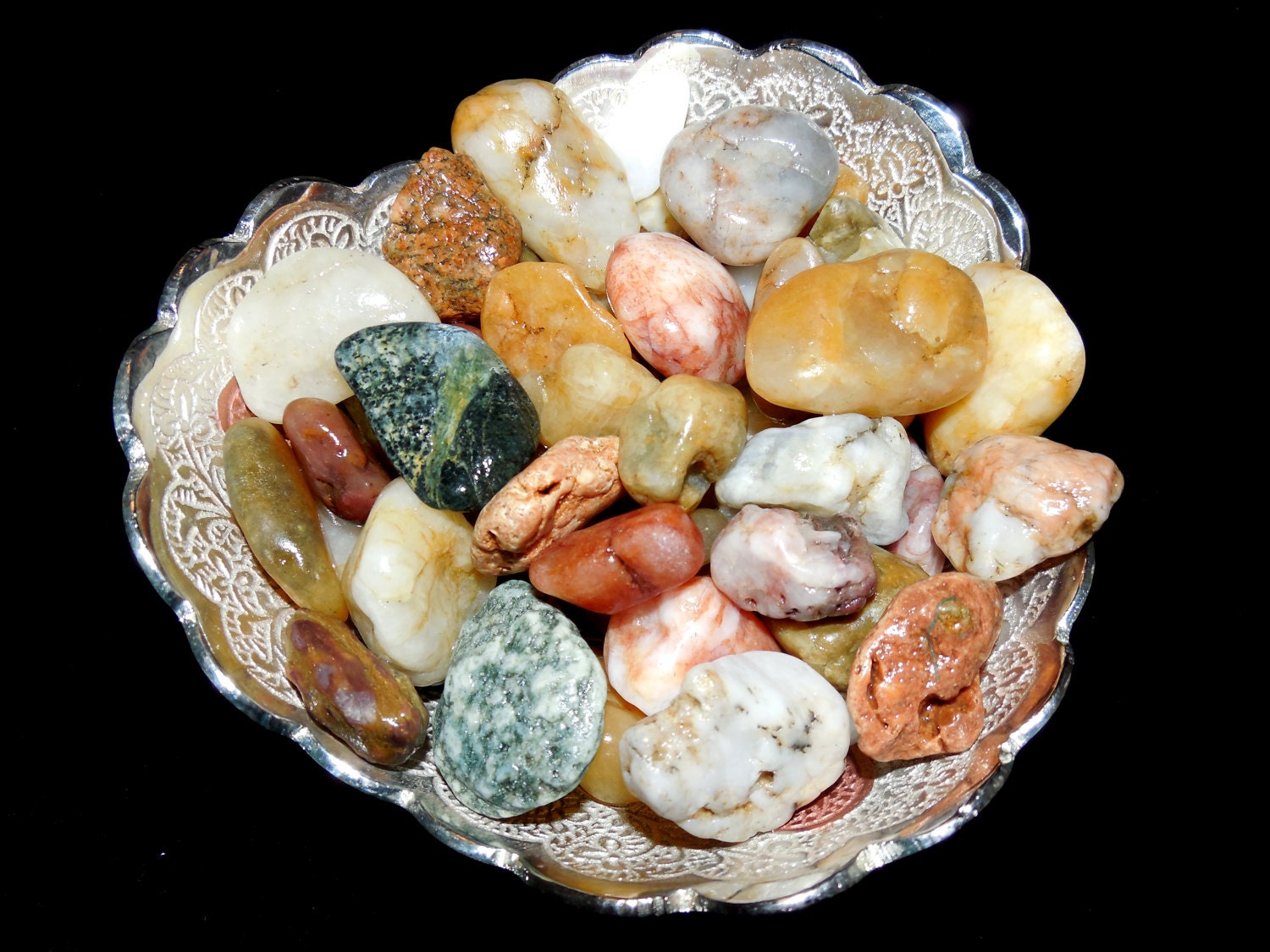 Sea stones, 50+ Stones from Greek Aegean Sea, Colorful Stones for Jewelry, Aquarium Rocks