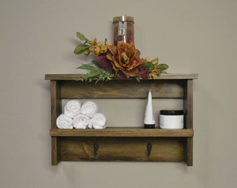 Rustic Shelves Bathroom Shelf Farmhouse Decor Wood Shelves Rustic Bathroom Shelf Rustic Decor Bathroom Decor Wall Shelf