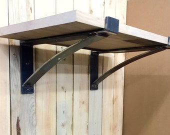 17" - 26" Heavy Duty Flat Steel Industrial Shelf Brackets, Heavy Duty Shelf Brackets