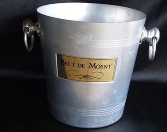 Champagne Bucket// Ice Bucket//Wine cooler//Brut De Mosny Ice Bucket//French vintage ice bucket
