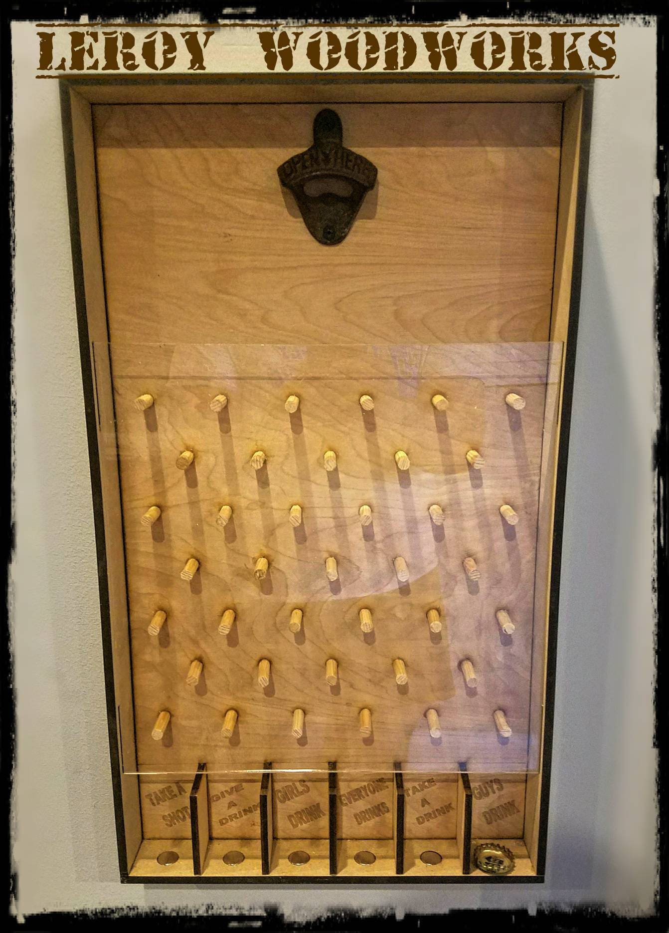 Bottle Opener Plinko Board Drinko Plinko Plinko Game