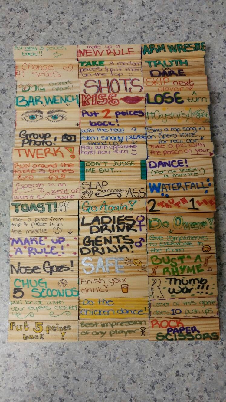 drunk jenga list drunk jenga list