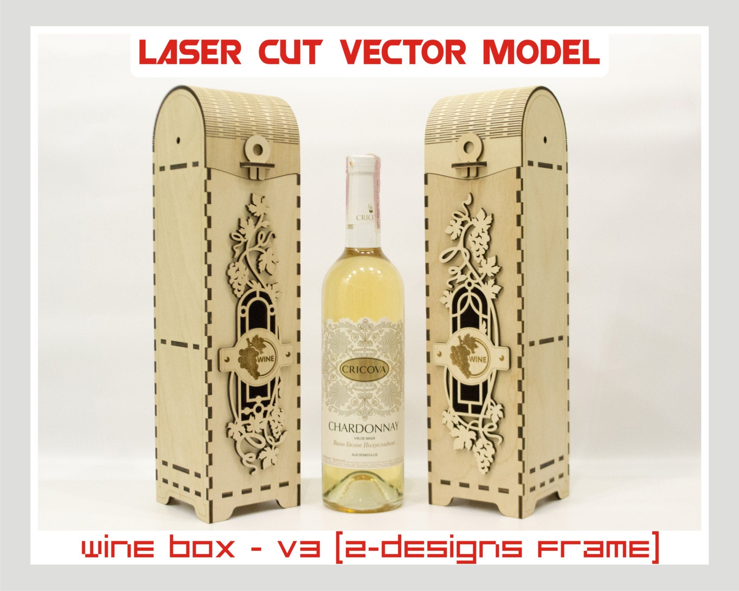Laser Cut Wine Box Template Wine Box Wood Wine Box Plywood Wine Box Laser Cut Vector Laser Cut Wine Box Template Wine Box Wood Wine Box Plywood Wine Box Laser Cut Vector
