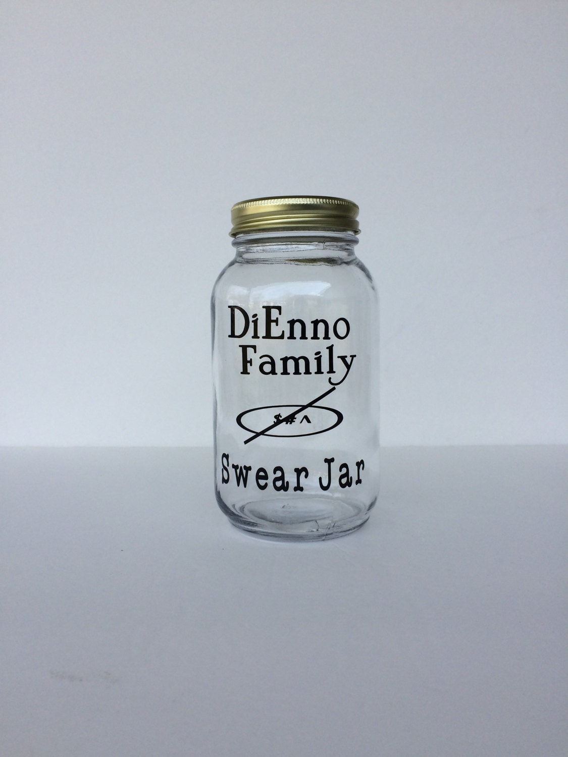 Personalized Change Jar Swear Jar Mason Jar Bank Coin Jar