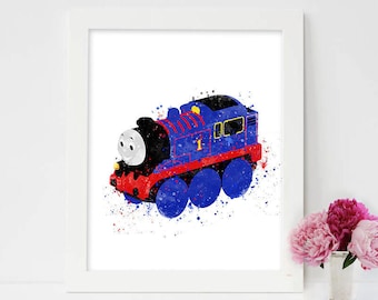 Thomas the Tank Engine, thomas and friends, Thomas the Train printables, thomas poster, Nursery thomas print,nursery wall art,nursery poster