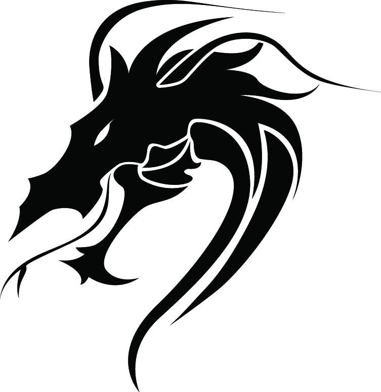 Download Dragon #3 Head Face Wings Mythical Fire Breathing .SVG .EPS .PNG Instant Digital Clipart Vector ...