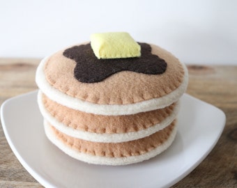 Felt Pancake - Felt Play Food - Play Food Pancake - Pretend Food Pancake - Pretend Food - Play Food Breakfast - Felt Breakfast -Play Pancake