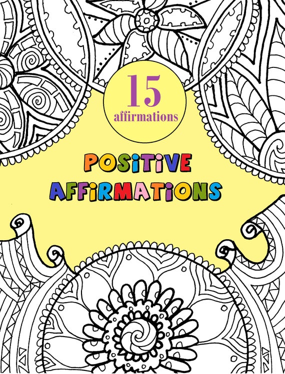 Positive Affirmations: Adult Coloring Book