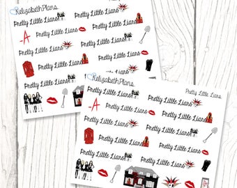 TV Show Episode Tracker | Secret, Pretty Little Liars, Girls, Planner Stickers