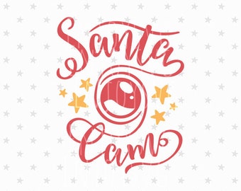 Santa Cam SVG Santa Cam Svg File Santa Cam Santa File Santa Cam dxf Santa SVG santa cam ornament svg Christmas svg Santa Camera svg Santa