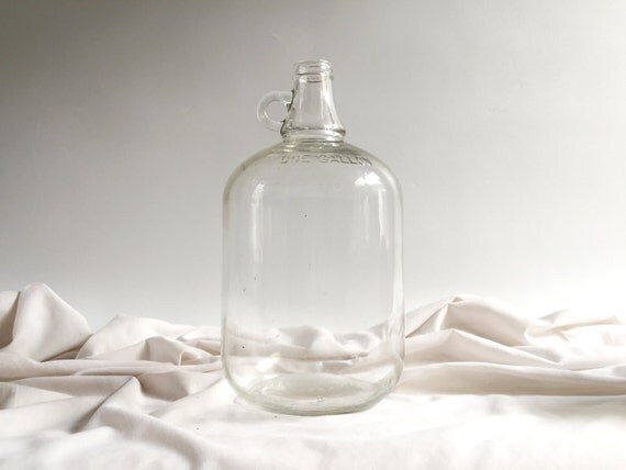 Download Vintage Large Clear Glass Bottle 1 Gallon Glass Jug Antique