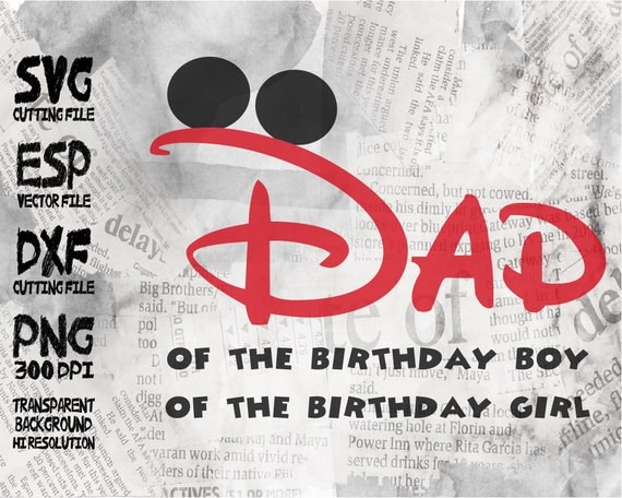 Download Dad Disney Family party parents name SVG Clipart Cut files