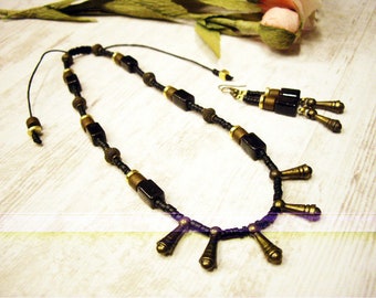 Ceramic Necklace Beaded ceramic Necklace Dainty Necklace Bohemian beaded Necklace Ceramic Necklaces Statement Ceramic Necklace