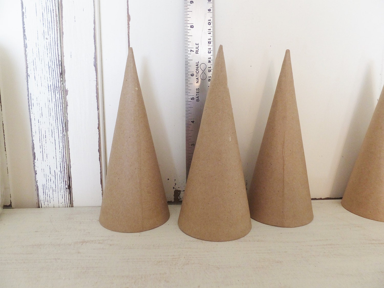 Paper Mache Cones 7 Set Of 6 Craft Supply Holiday Decor   Il Fullxfull.1078041012 Gnlu 