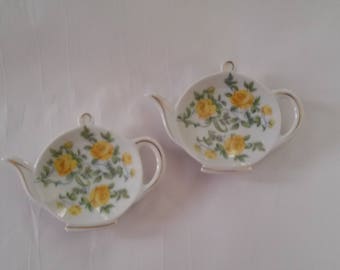 Vintage Lefton China Teabag Holders