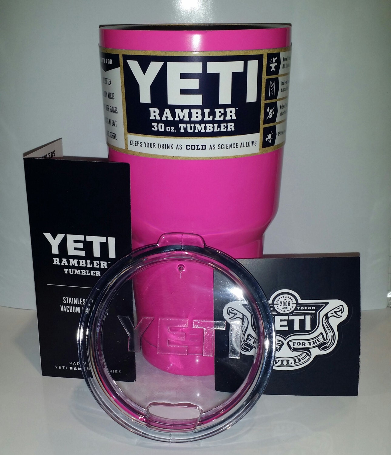 New PINK Powdercoated 30oz YETI Tumbler   Il Fullxfull.1115397732 52nh 