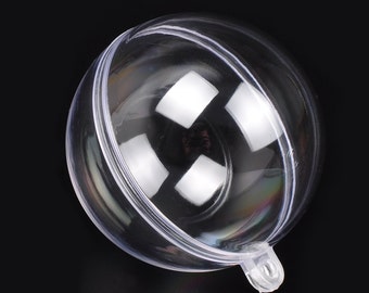 6cm Bath Bomb Mould 6cm 60mm BEST QUALITY Clear two Part Plastic Moulds, Craft Ball, Soap Making Molds