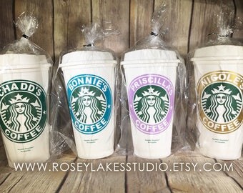Starbucks Cup, Personalized Starbucks Cup, Starbucks Tumbler, Bridesmaid Gifts, Personalized Birthday Favors, Party Favor,Coffee Cup,Gifts