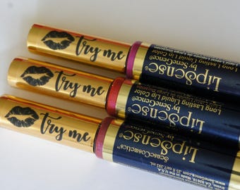 LipSense Tester Labels, Tester Labels for Lipsense, Clear Tester Labels, Cosmetic Tester Labels