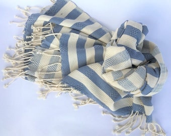 TURKISH TOWEL- Striped Pestemal, Peshtamal, Turkish Bath, Beach Towel, Yoga Towel, Baby Blanket, Sarong, Fouta …