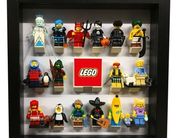 Lego Wall decal Frame Lego MiniFigure Display Frame Gift For Kids & Gifts for Lego Fans Lego City Lego Gift Ideas (Black)