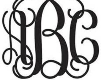 Vine Monogram Font, script monogram font, vine monogram svg, eps, dxf, silhouette, cricut, instant download, digitial download, initials