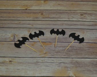 Batman Cupcake Toppers, Batman Cupcake Picks, Batman Party Supplies, Batman Birthday Party, Batman, Batman centerpiece, BATMAN BANNER