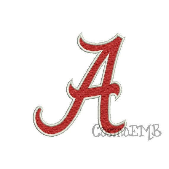 7 Size Alabama Crimson Tide Embroidery design Machine