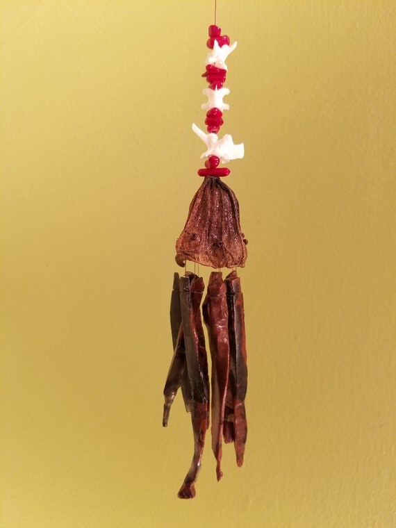 Obsidian Wind Chime With Eucalyptus C By Obsidianwindchimes Obsidian Wind Chime With Eucalyptus C Snake Vertebrae Or Candy Cane