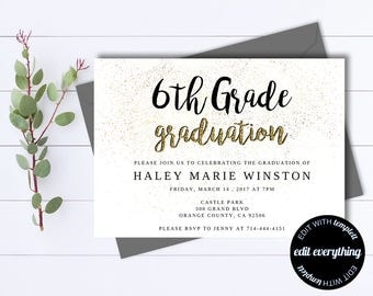 6Th Grade Graduation Invitation Templates 7