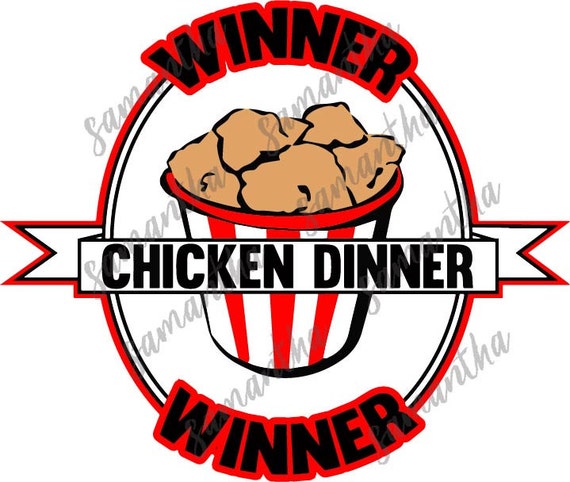 Items similar to Winner Winner Chicken Dinner Cameo Cricut cut file SVG