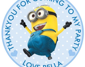 Personalized Minion Birthday T-Shirt for ONE Adult Relative