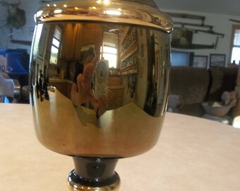 Black glass covered goblet/ Chalice