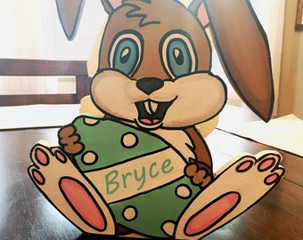 Personalized Wooden Easter Basket (Boy or Girl)