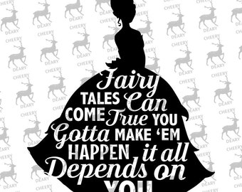 Princess and the Frog Dream, Disney, Tiana, Digital File, SVG, DXF, EPS, for use with Silhouette Studio and Cricut Design Space