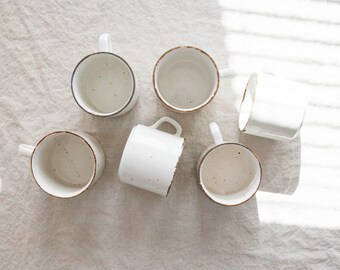 Vintage Mugs, Set of 6