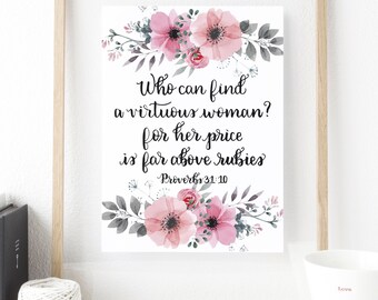 Proverbs 31 10 | Etsy