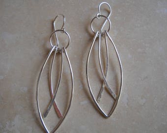 Sterling Silver "stained glass window design" earring