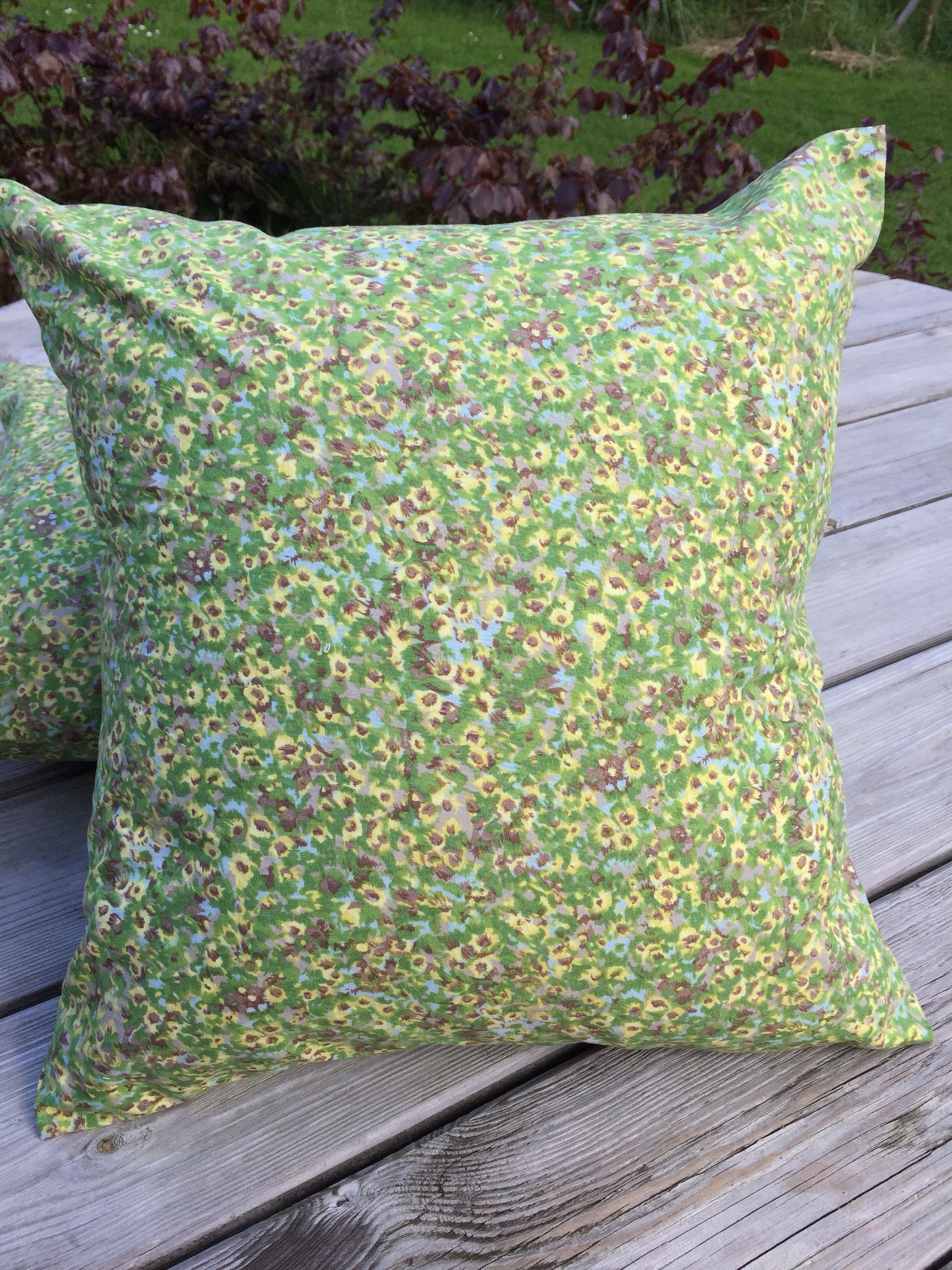 Cushion cover sunflowers sunflower fabric sunflower