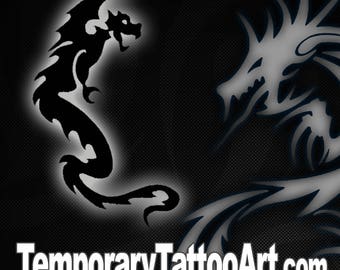 Temporary tattoo Dragon - 2x2 inch