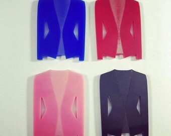 Laser cut acrylic blazer