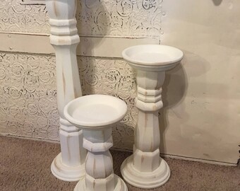 Antiqued Candle Sticks