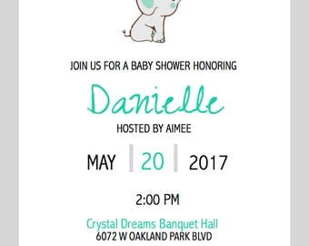 Animals Baby Shower Invitation