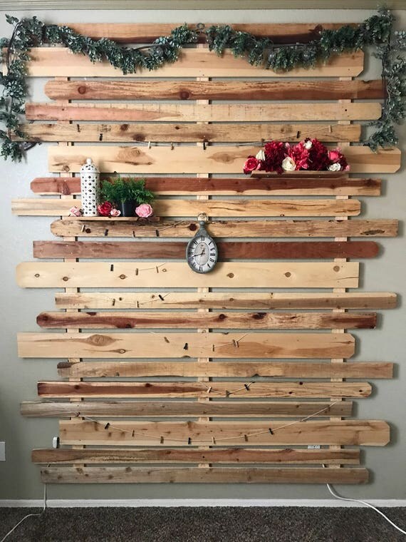 Items similar to Pallet Wall, Wedding Backdrop, Party Backdrop, Rustic