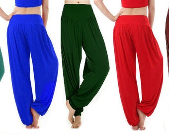 Girls Harem Pants | Ali Baba Dance Trousers | Summer Baggy Comfort Fit | Gum & Berries Brand