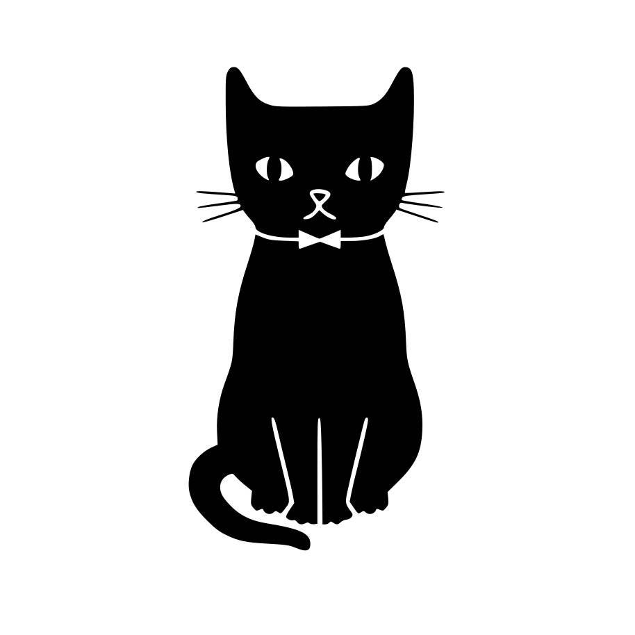 Черный кот распечатать. Кошка рисунок. Черная кошка рисунок. Черно белый кот. Кот черно белый рисунок.