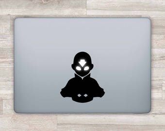 Avatar MacBook Decal Avatar Aang MacBook Sticker Apple Logo MacBook Retina Air MacBook Pro 2016 13 Retina Laptop Decal Laptop Sticker m1124